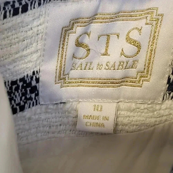 Sail to Sable(STS) Striped Tweed Fully Lined Shift Dress(10) - Picture 9 of 10